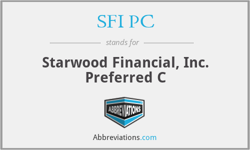 SFI PC - Starwood Financial, Inc. Preferred C